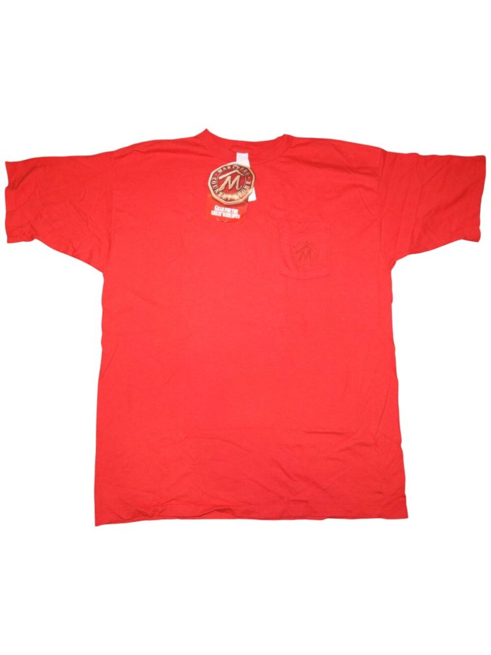 NWT Vintage 1994 Marlboro Country Store Red on Red Pocket T-Shirt L/XL